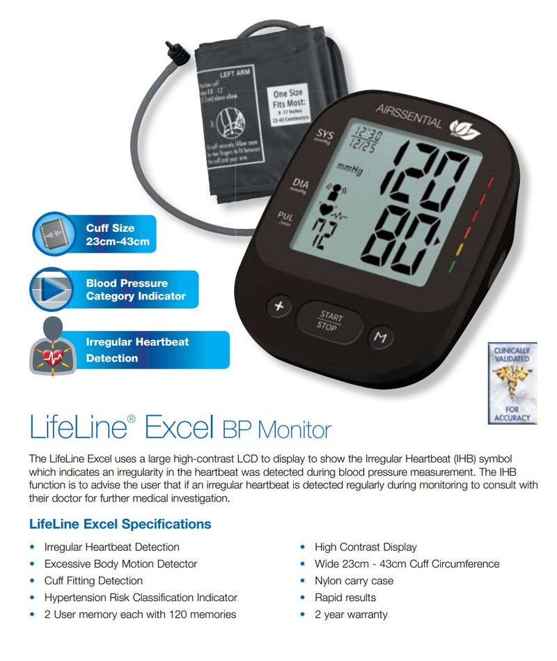 Lifeline Excel Blood Pressure Monitor