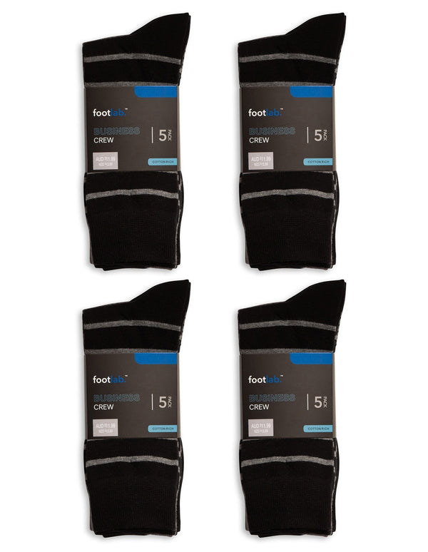 Mens 20 Pack Socks Business Crew