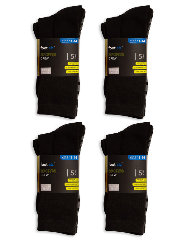 Mens 20 Pack Socks Sports Crew