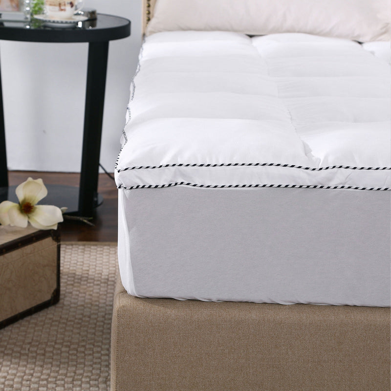 Royal Comfort 1000GSM Luxury Bamboo Fabric Gusset Mattress Pad Topper Cover