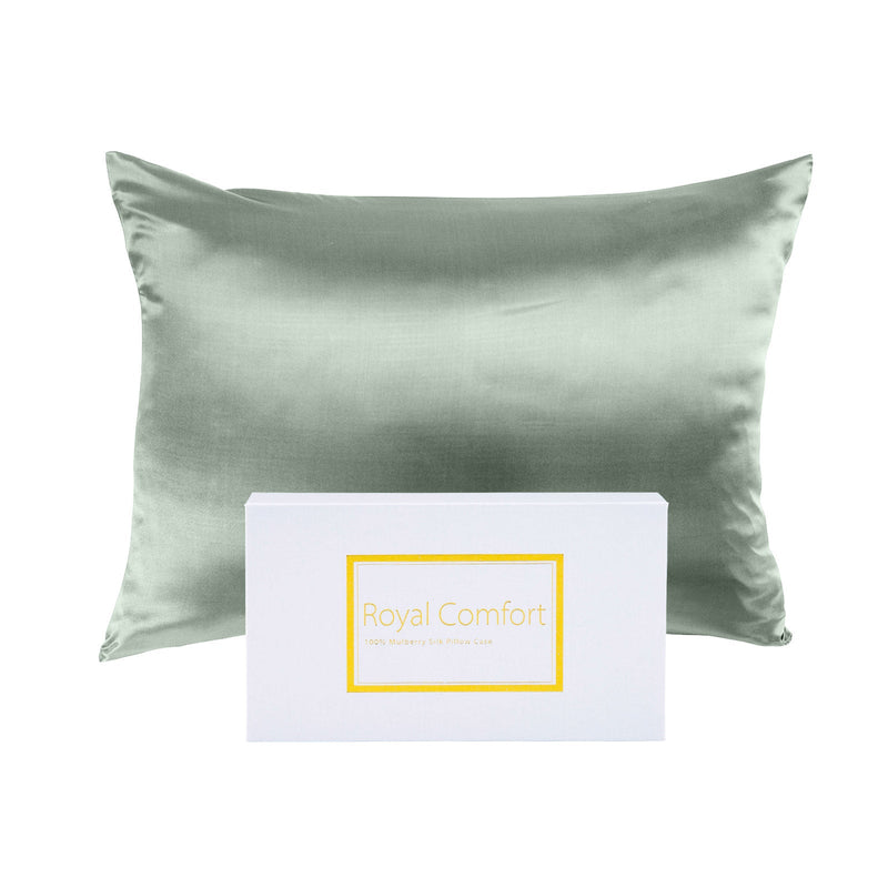 Royal Comfort Pure Silk Pillow Case 100% Mulberry Silk Hypoallergenic Pillowcase