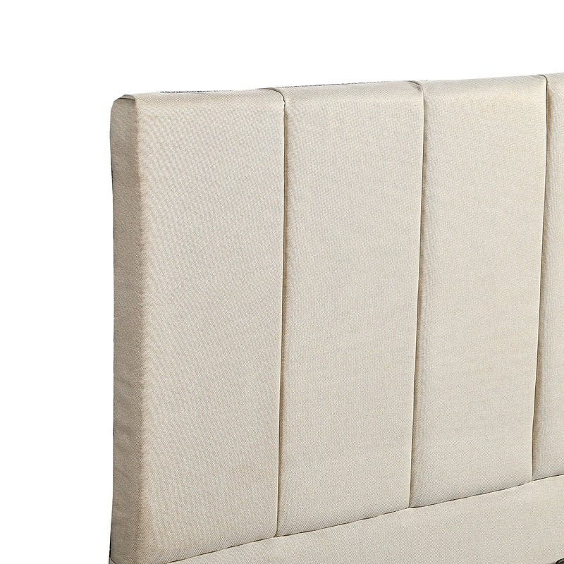 Milano Decor Vaucluse Gas Lift Storage Bed Cream