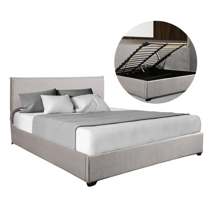 Milano Decor Phoenix Gas Lift Storage Bed Light Grey