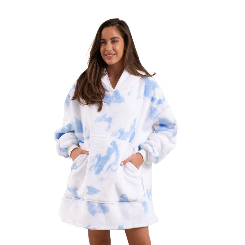 Royal Comfort Premium Snug Hoodie Nightwear Super Soft Reversible Fleece 750GSM