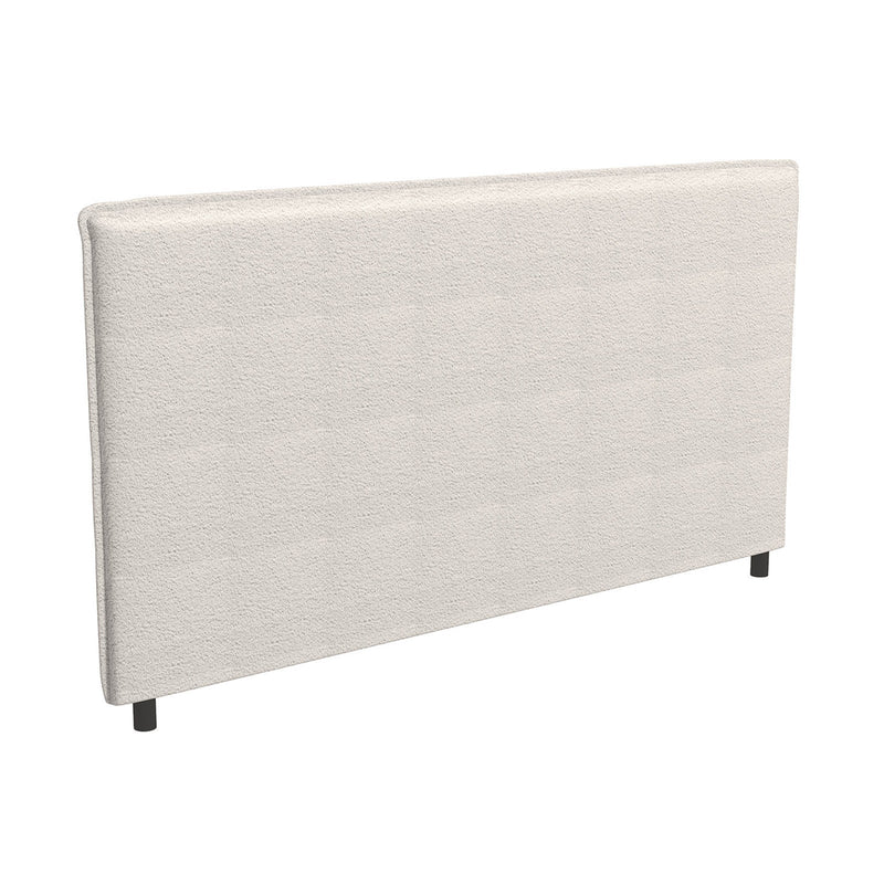 Milano Decor Gia Boucle Bedhead Headboard Upholstered Luxury Cushioned White