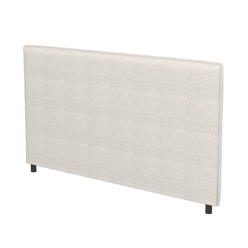 Milano Decor Gia Boucle Bedhead Headboard Upholstered Luxury Cushioned White