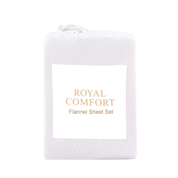 Royal Comfort Fleece Flannel Sheet Set Ultra Soft Warm Winter Thermal Bedding