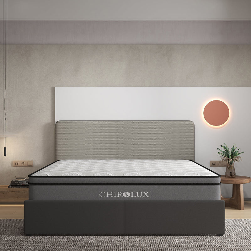 Chiro Lux Cooling Latex Foam Pocket Spring Mattress 5 Zone Medium Firmness 34cm