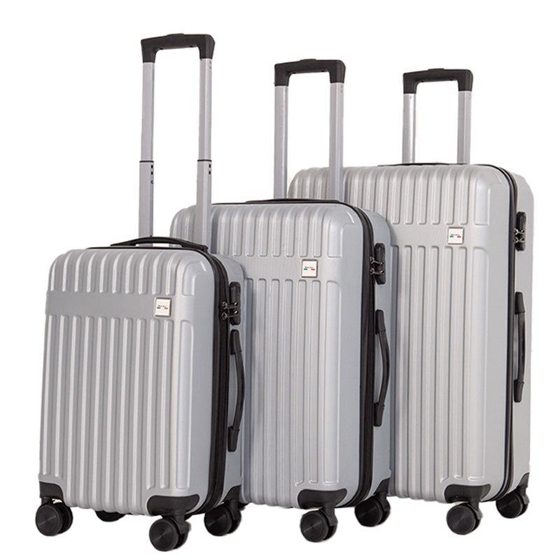 Milano Decor 3 Piece Luggage Set Travel Hard Case 20" 24" 28" Hard Case Durable