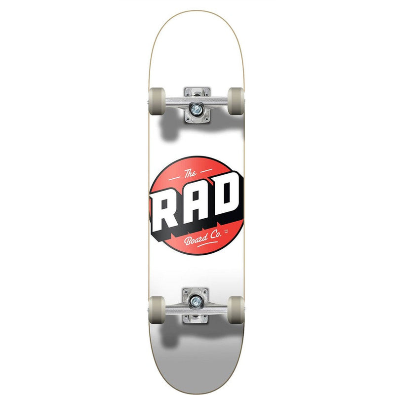 RAD Complete Progressive 8" x 32" Skateboard - Logo Classic White