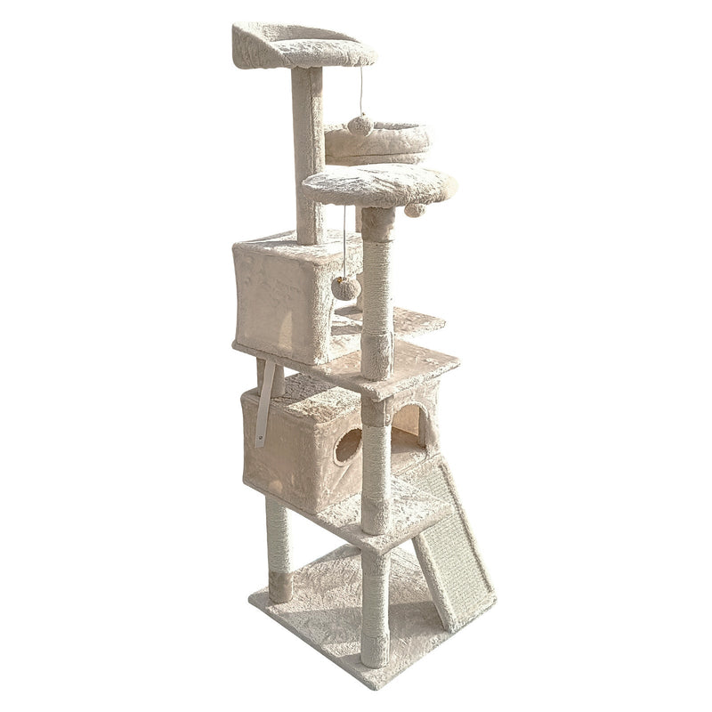 4Paws Cat Tree Scratching Post House Furniture Bed Luxury Plush Play 152cm