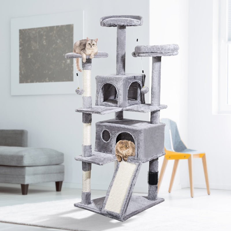 4Paws Cat Tree Scratching Post House Furniture Bed Luxury Plush Play 152cm