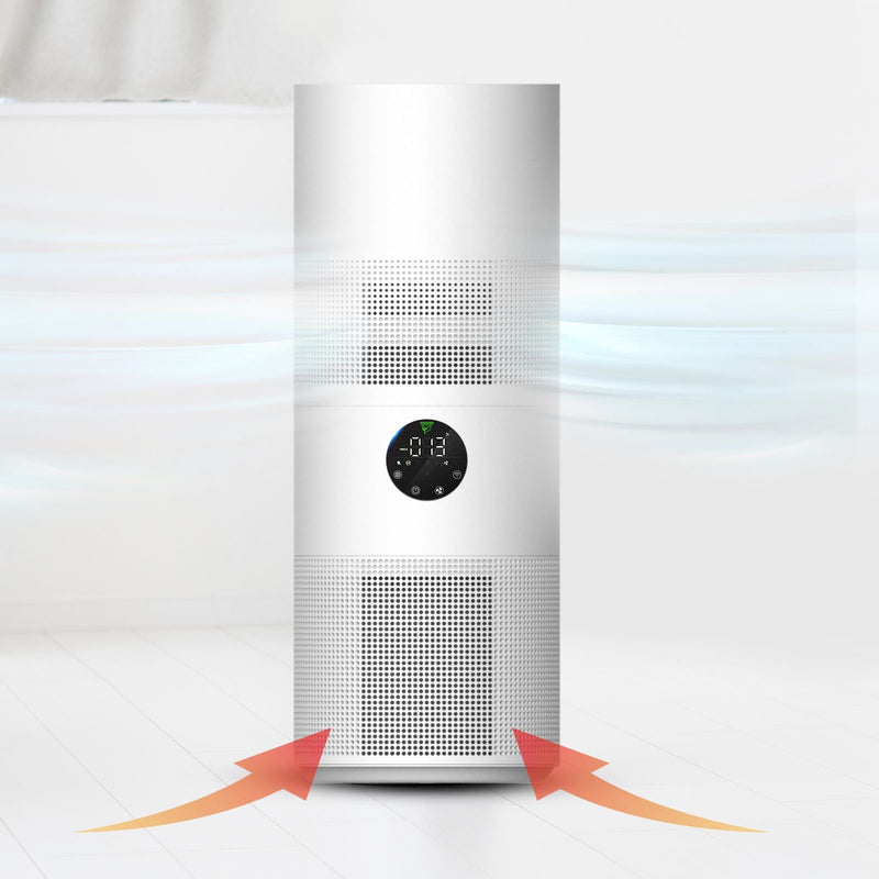 MyGenie Tower Air Purifier with Planter 2-in-1 WI-FI App Control HEPA White