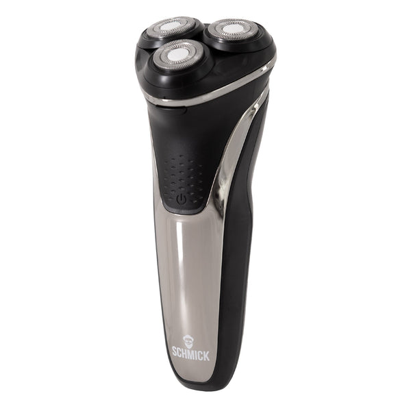 Schmick Triple Head Cordless Shaver Convenient Water Resistant USB Charge Black