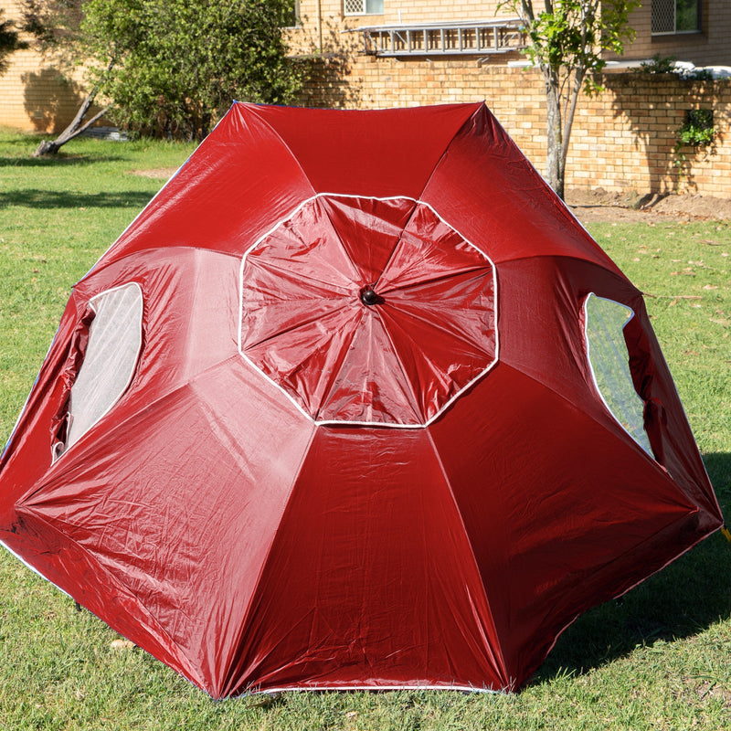 Havana Outdoors Beach Umbrella 2.4M Outdoor Garden Beach Portable Shade Shelter