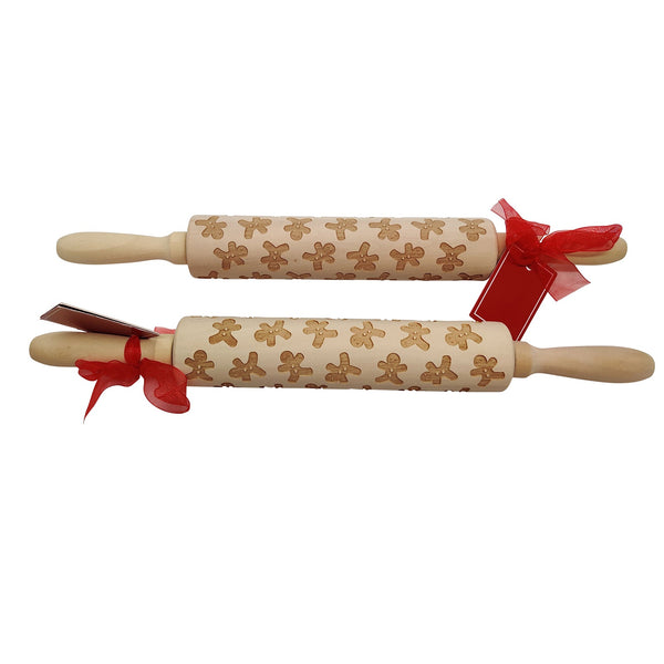 Bread and Butter Laser Etch Wooden Rolling Pin - Fairisle