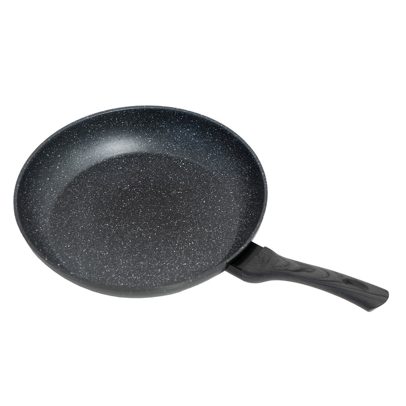 Stone Chef Forged Frying Pan Cookware Kitchen Fry Pan Black Grey Handle 24cm