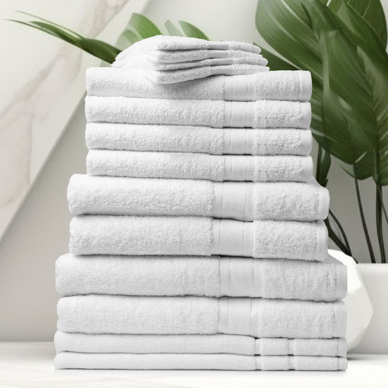 Royal Comfort 14 Piece Towel Set Mirage 100% Cotton Luxury Plush