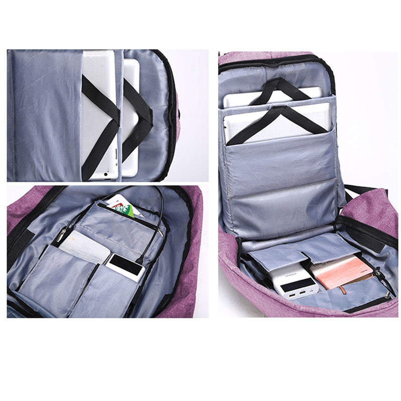 Anti Theft Backpack Waterproof bag School Travel Laptop Bags USB Charging