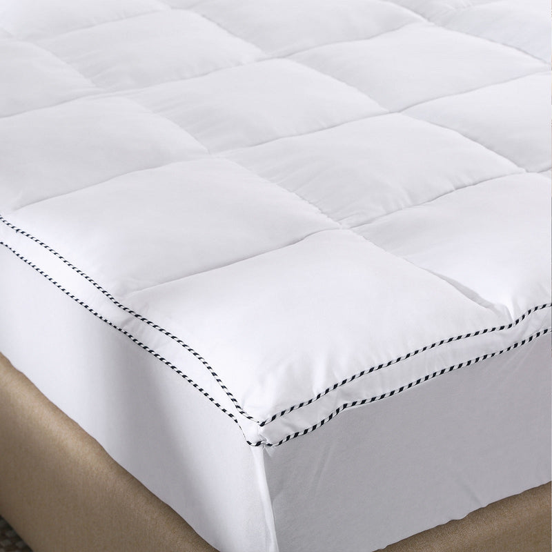 Royal Comfort 1000GSM Luxury Bamboo Fabric Gusset Mattress Pad Topper Cover