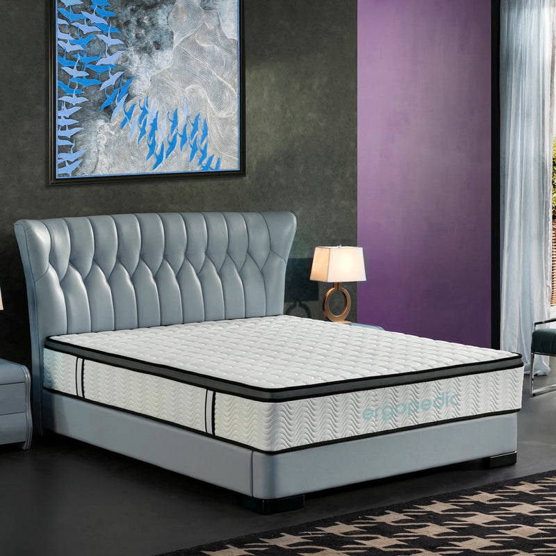 Ergopedic Mattress 5 Zone Latex Pocket Spring Mattress In A Box 30cm All Sizes