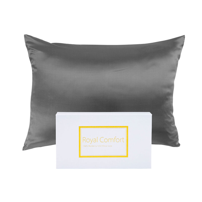 Royal Comfort Pure Silk Pillow Case 100% Mulberry Silk Hypoallergenic Pillowcase