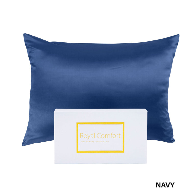 Royal Comfort Pure Silk Pillow Case 100% Mulberry Silk Hypoallergenic Pillowcase