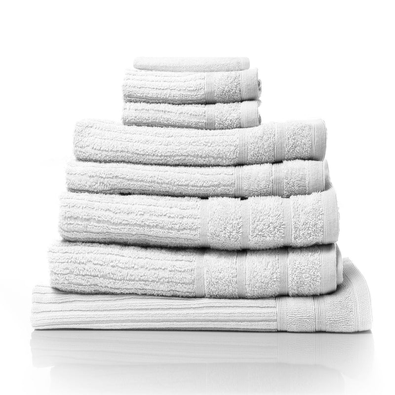 Royal Comfort Eden Cotton 600GSM 8 Piece Luxury Bath Towels Set