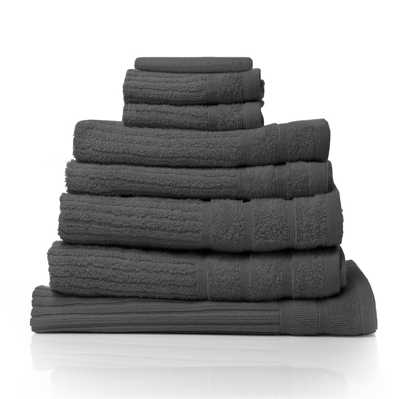 Royal Comfort Eden Cotton 600GSM 8 Piece Luxury Bath Towels Set