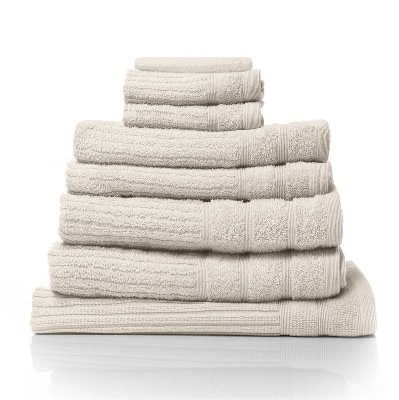 Royal Comfort Eden Egyptian Cotton 600GSM 8 Piece Luxury Bath Towels Set