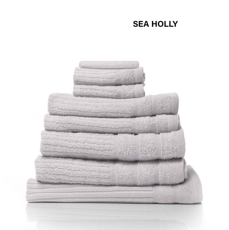 Royal Comfort Eden Cotton 600GSM 8 Piece Luxury Bath Towels Set