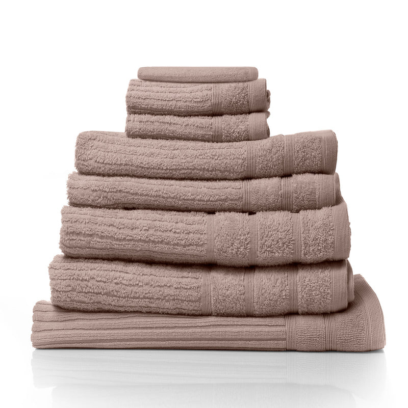 Royal Comfort Eden Cotton 600GSM 8 Piece Luxury Bath Towels Set