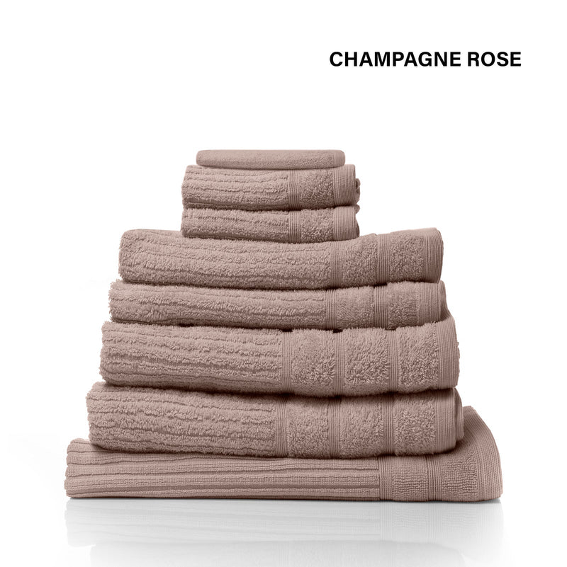 Royal Comfort Eden Cotton 600GSM 8 Piece Luxury Bath Towels Set