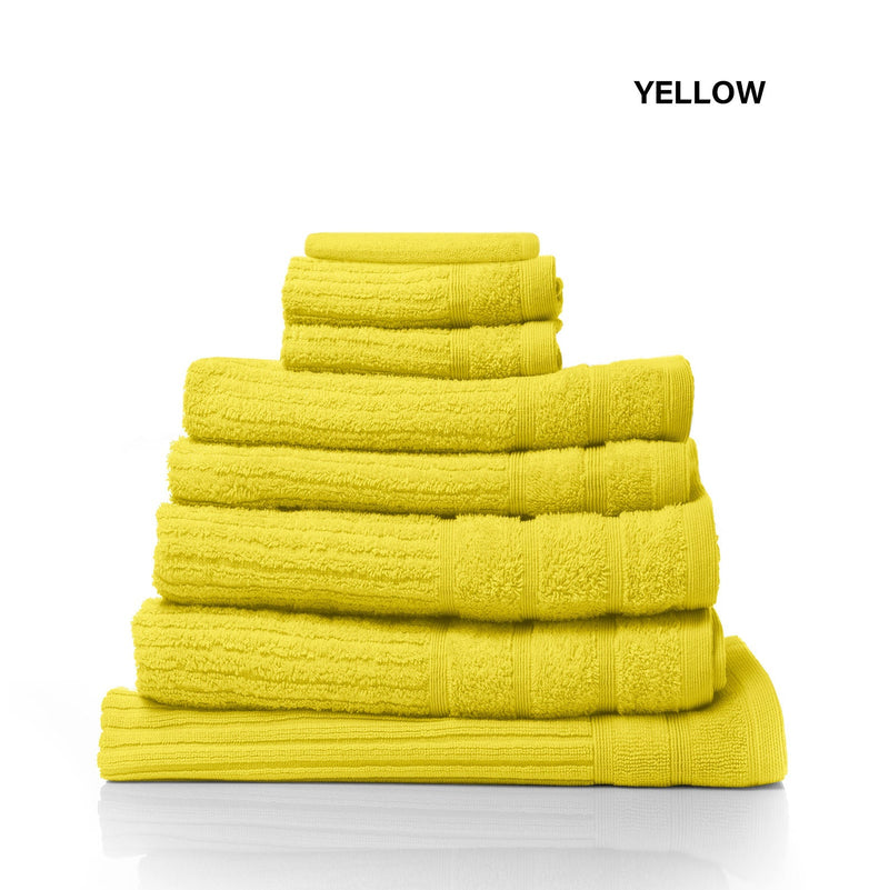 Royal Comfort Eden Cotton 600GSM 8 Piece Luxury Bath Towels Set