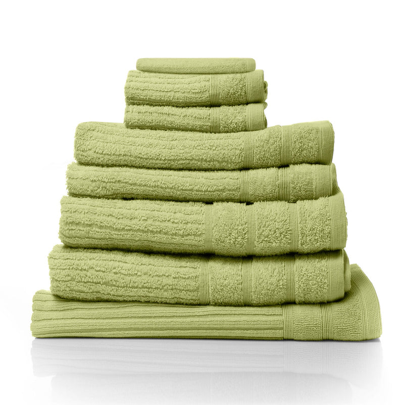 Royal Comfort Eden Egyptian Cotton 600GSM 8 Piece Luxury Bath Towels Set