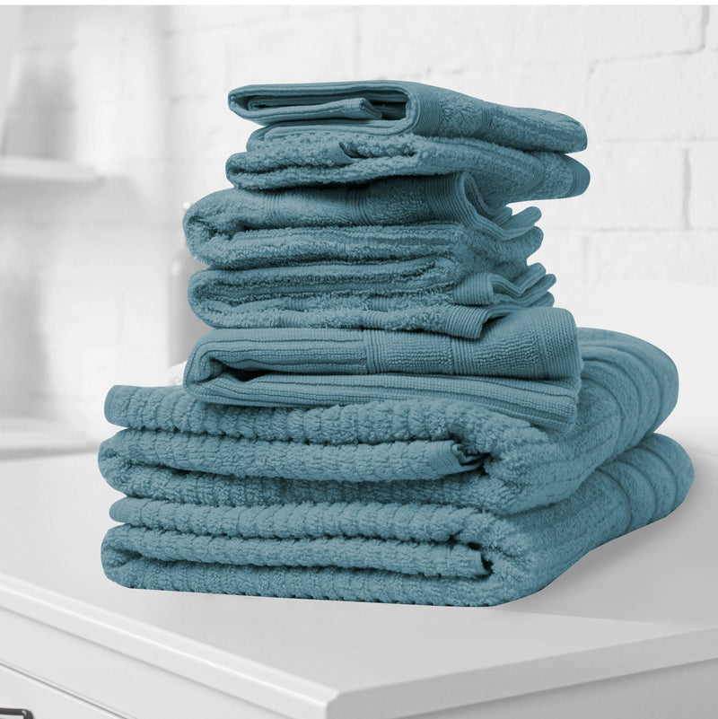 Royal Comfort Eden Cotton 600GSM 8 Piece Luxury Bath Towels Set