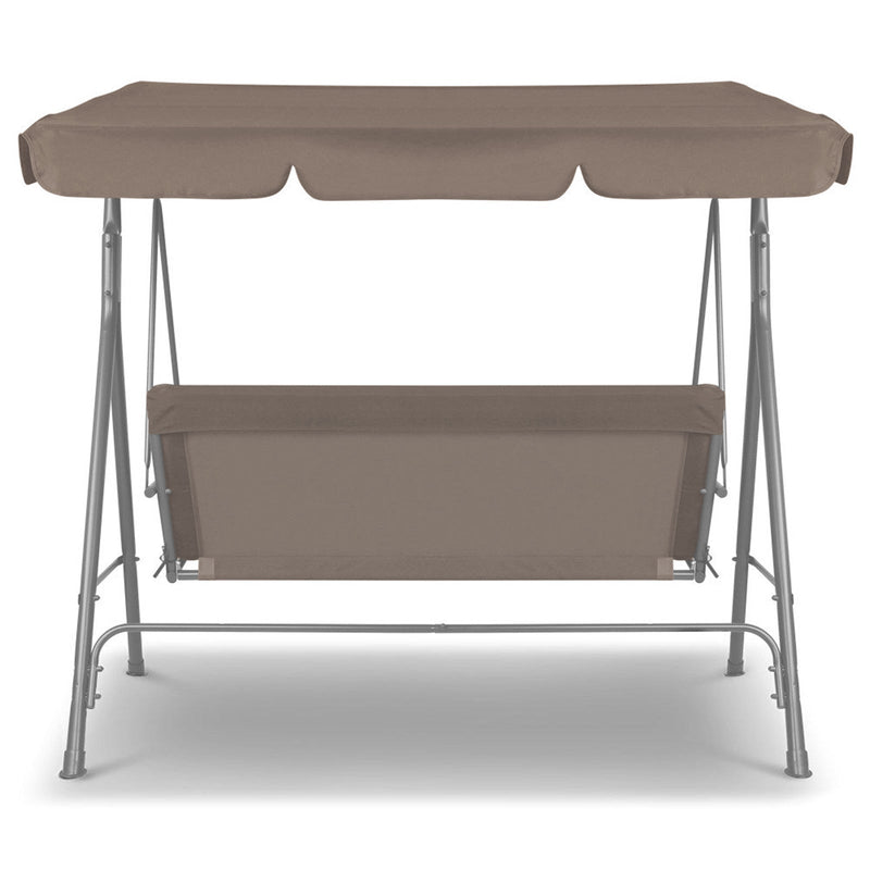 Milano Outdoor Swing Bench Seat Chair Canopy Furniture 3 Seater Garden Hammock