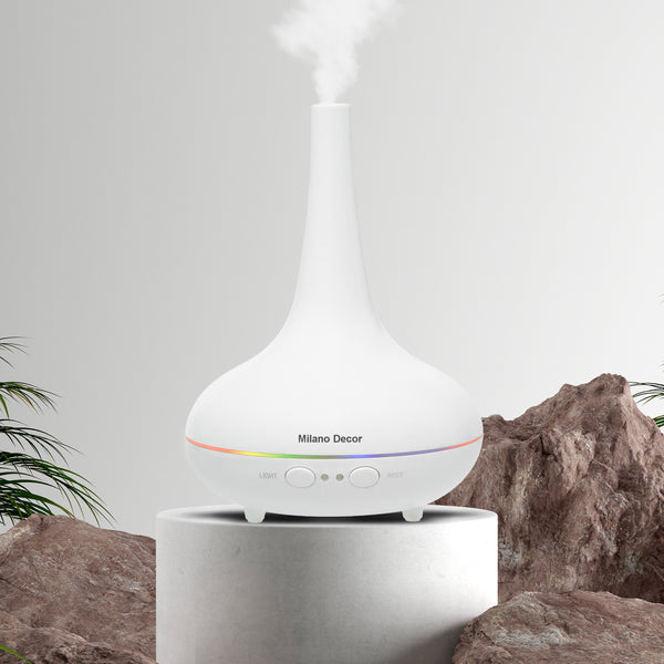 Essential Oil Diffuser Ultrasonic Humidifier Aromatherapy LED Light 200ML 3 Oils