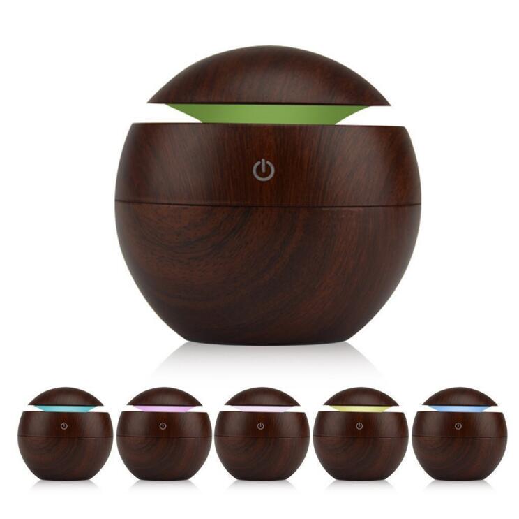 Milano Ultrasonic USB Diffuser with 10 Aroma Oils Humidifier LED Light 130ml