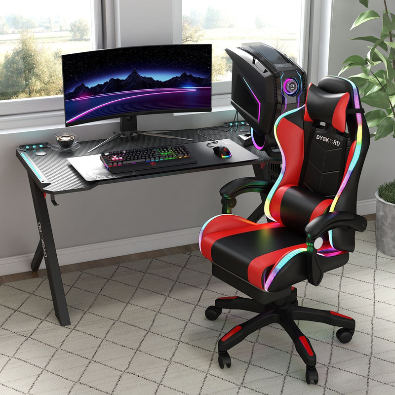 Dyskord Gaming Chair And Dyskord Desk Gaming Package Set