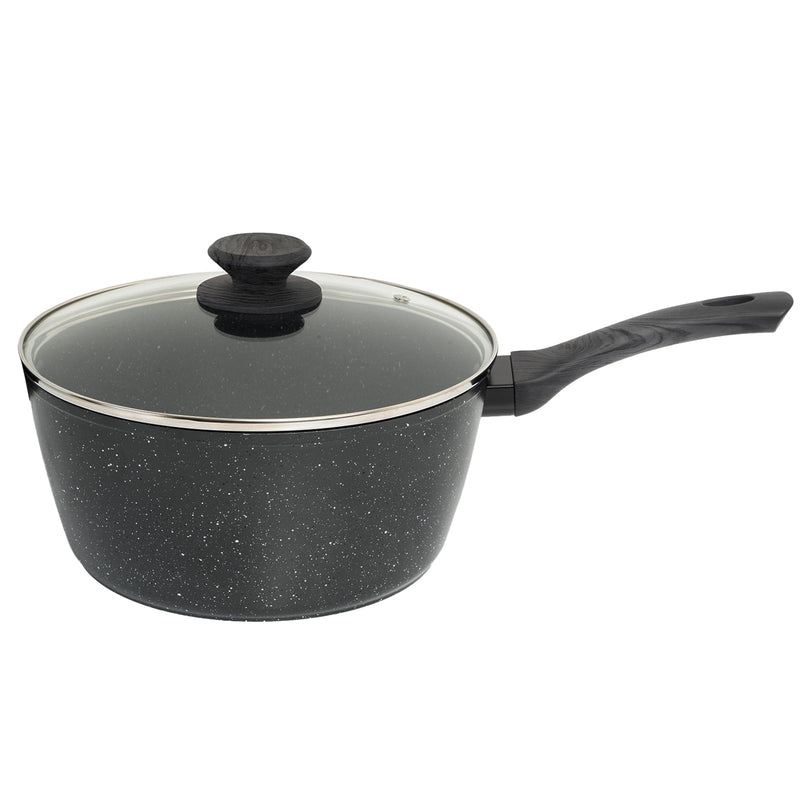 StoneChef 4 Piece Set Casserole 24cm Frypan 30cm Saucepan 20cm Wok 30cm Cookware