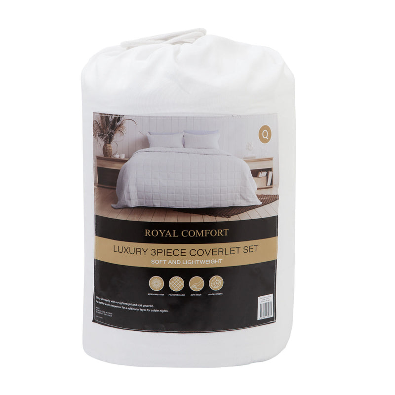 Royal Comfort Bedroom Set 1 x Comforpedic Mattress And Bed In A Bag Coverlet Set