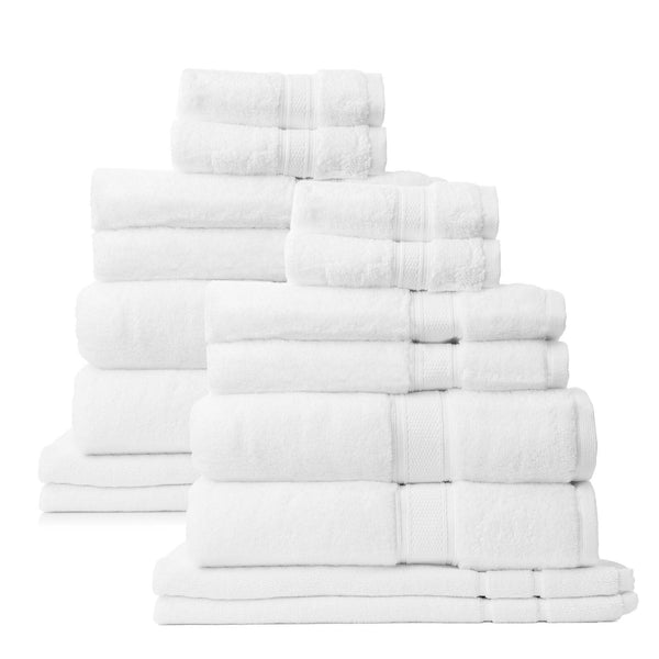 Royal Comfort Towel Set 100% Cotton Zero Twist Luxury Plush