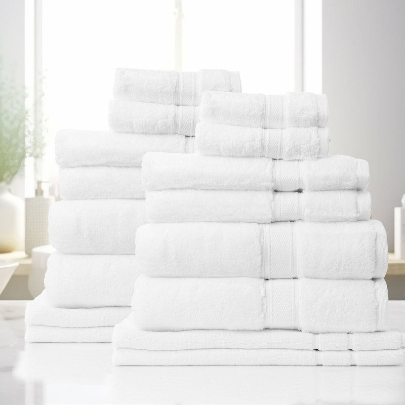 Royal Comfort Towel Set 100% Cotton Zero Twist Luxury Plush