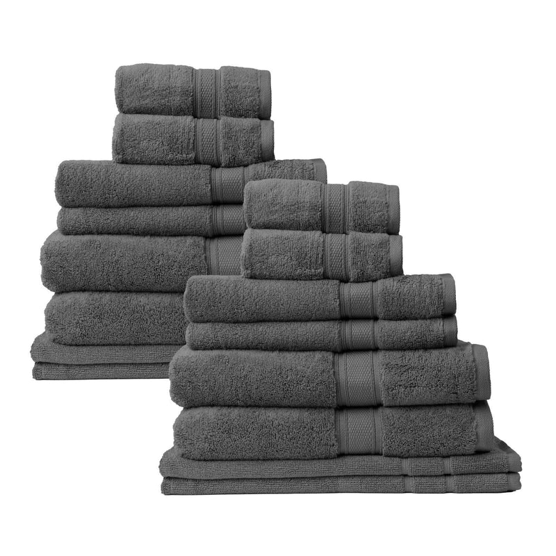 Royal Comfort Towel Set 100% Cotton Zero Twist Luxury Plush