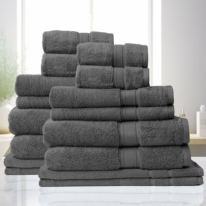 Royal Comfort Towel Set 100% Cotton Zero Twist Luxury Plush