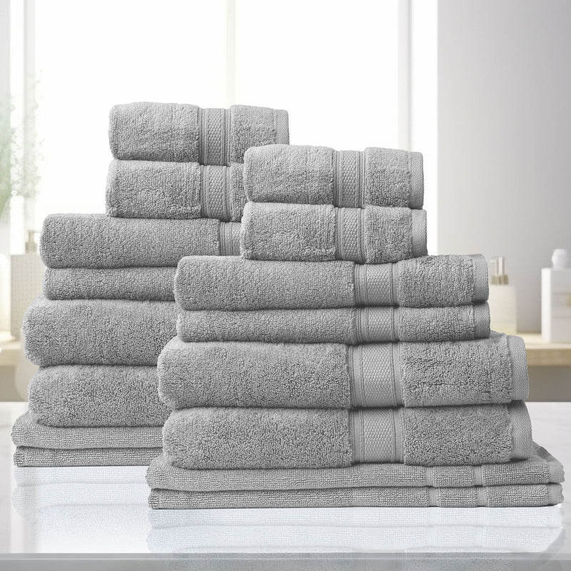 Royal Comfort Towel Set 100% Cotton Zero Twist Luxury Plush