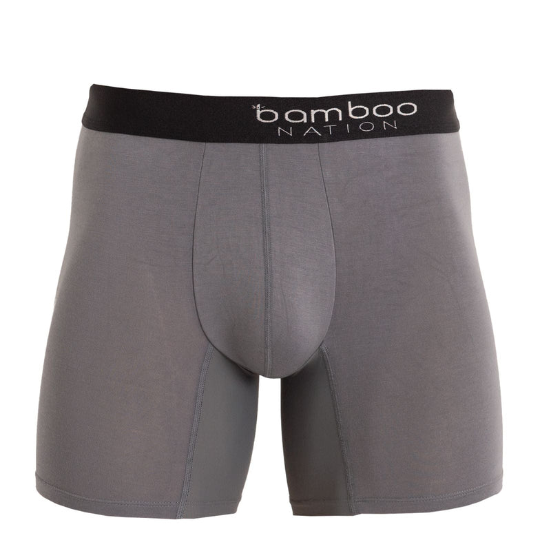 Bamboo Nation Boxer Briefs Mens Bamboo Jocks Underwear Anti Chafe - Multi - 5 Pk