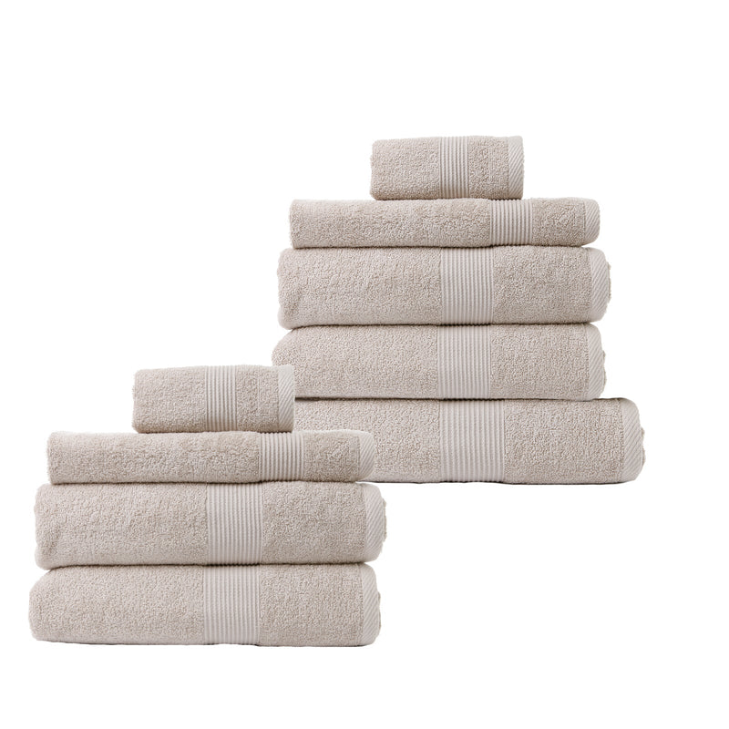 Royal Comfort 9 Piece Cotton Bamboo Towel Bundle Set 450GSM Luxurious Absorbent